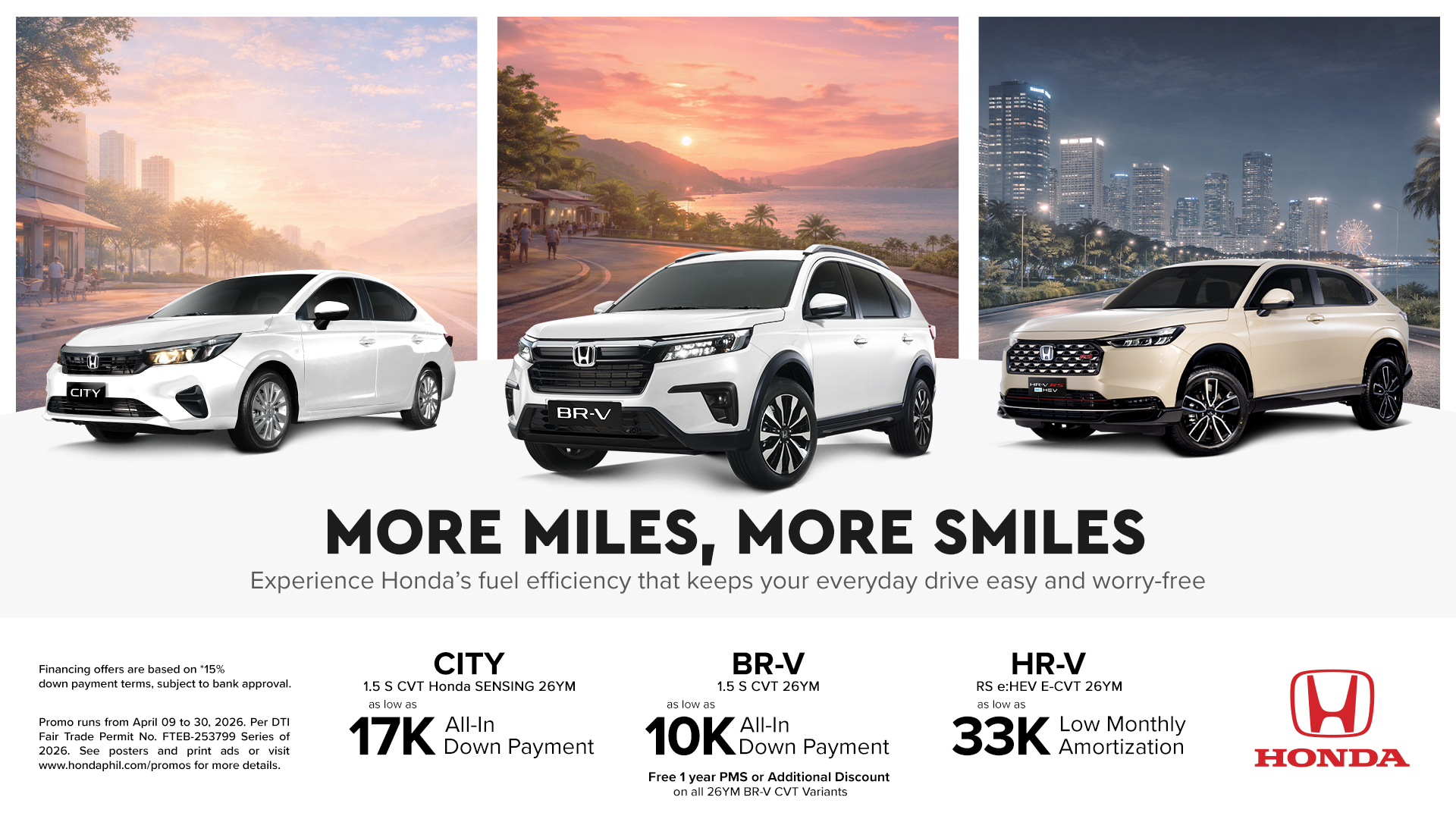 Honda Cars Philippines Supports Sustainable Mobility with More Miles, More Smiles Limited Offers