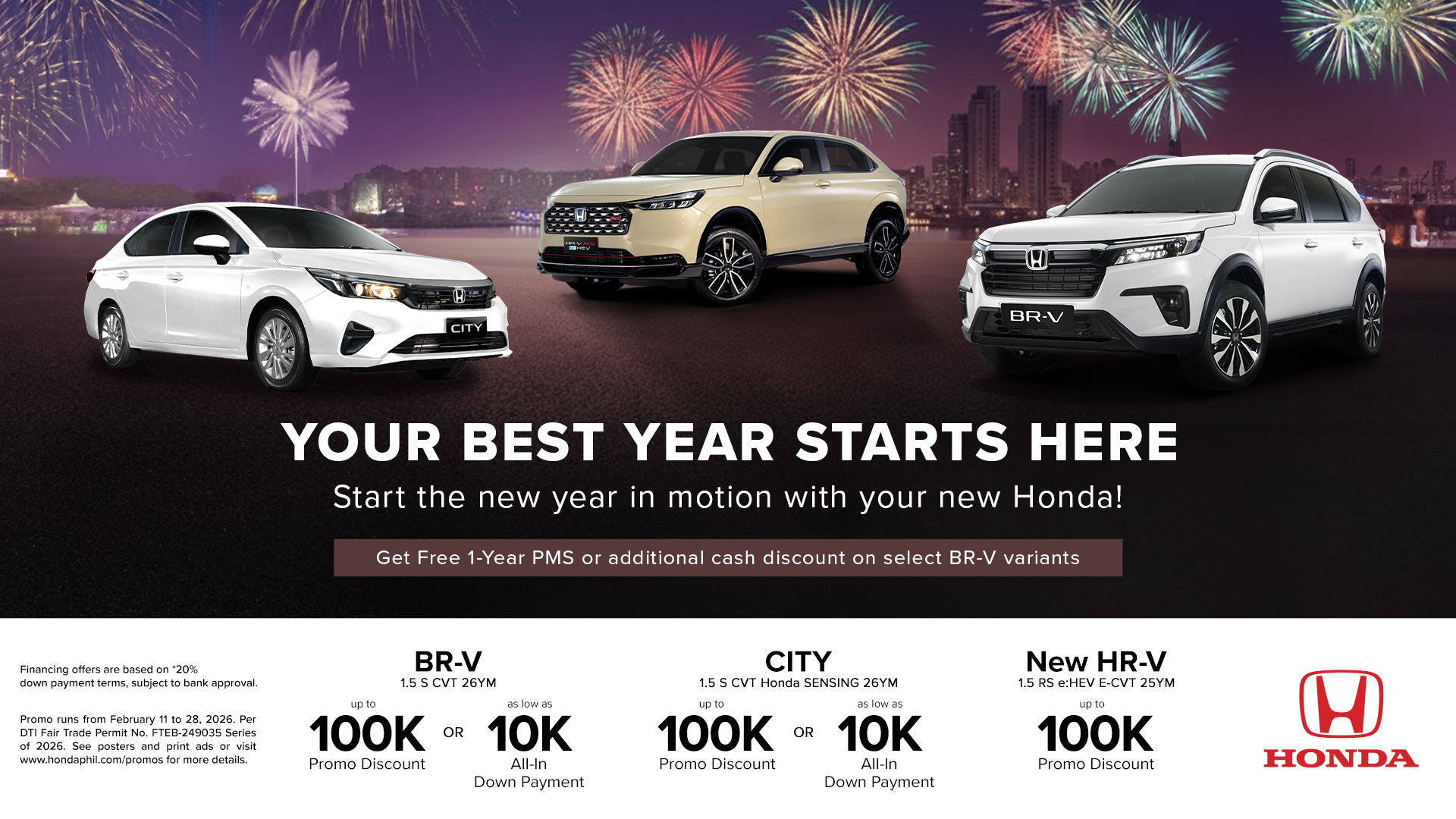 The Love for Your Best Year Continues: Drive Home a New Honda This February