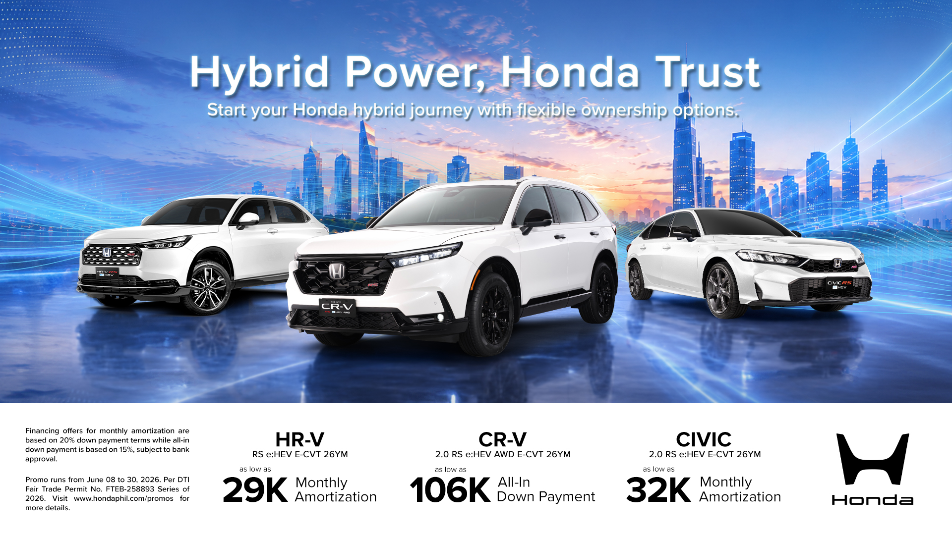 HCPI Amplifies Hybrid Lineup with ‘Hybrid Power, Honda Trust’ Campaign
