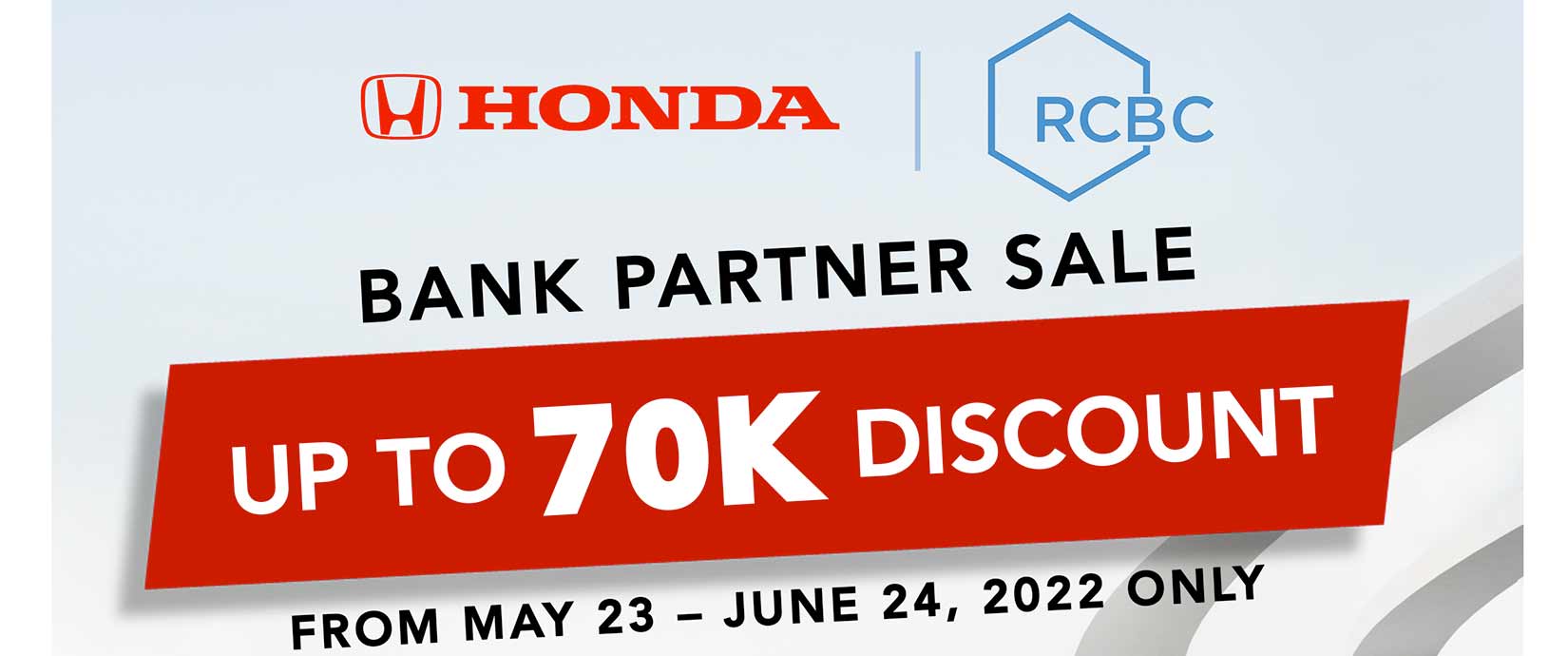 Bank Partner Sale Honda x RCBC