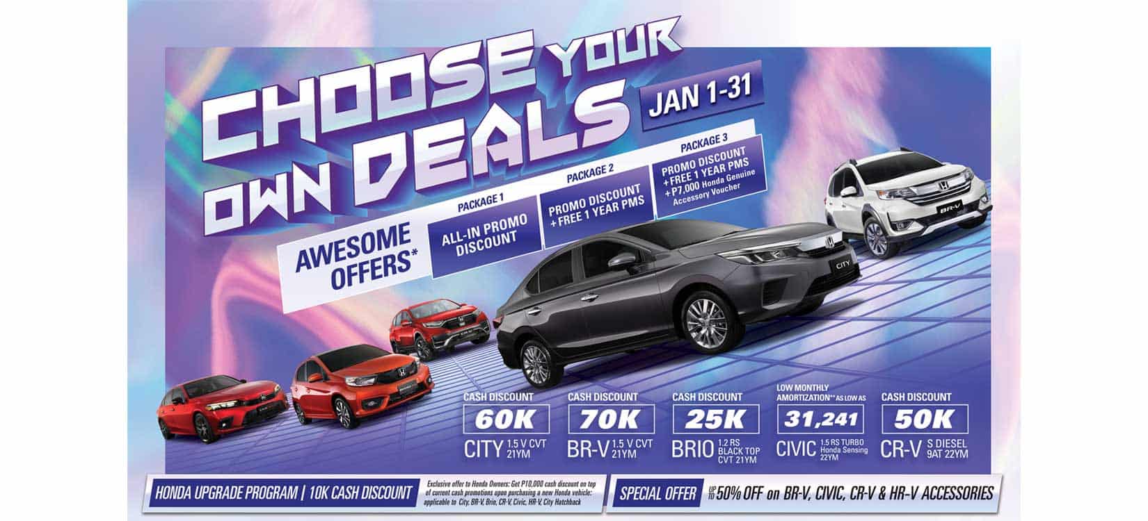 New Year, New Wheels with Honda’s “Choose Your Own Deals”