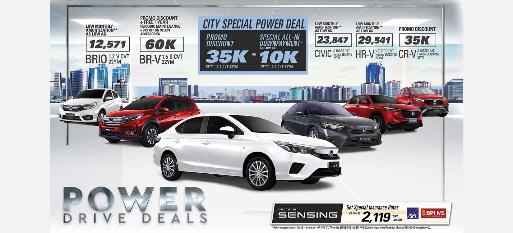 Rain with excitement this June as Honda extends BR-V promos and launches ‘Power Drive Deals’ for select models